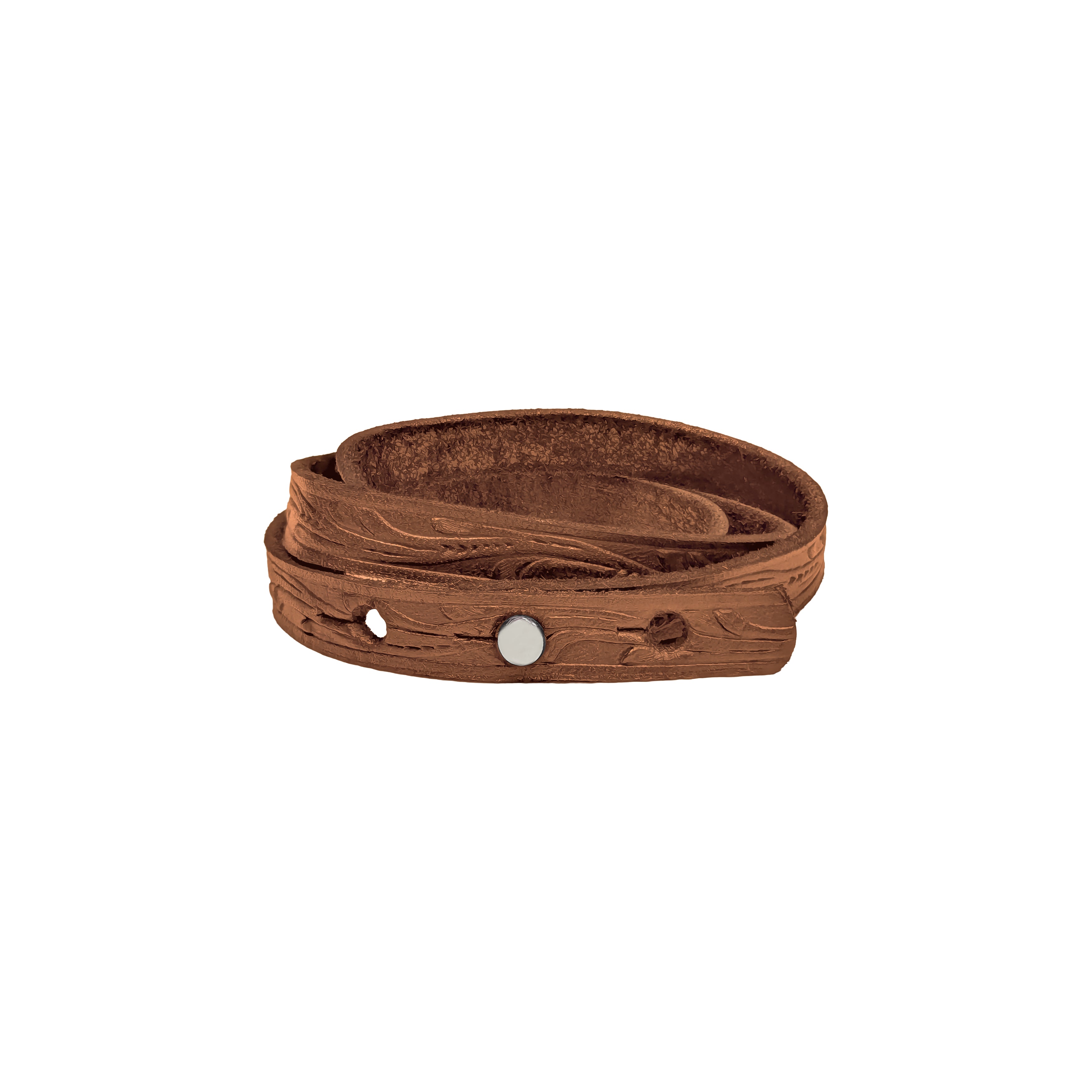 Floral Tooling Wrap Bracelet