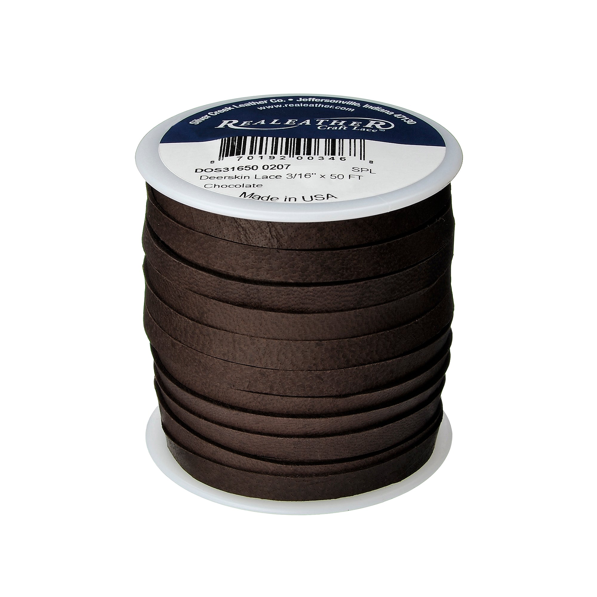 Deerskin Lace Spool, 3/16" x 50 ft