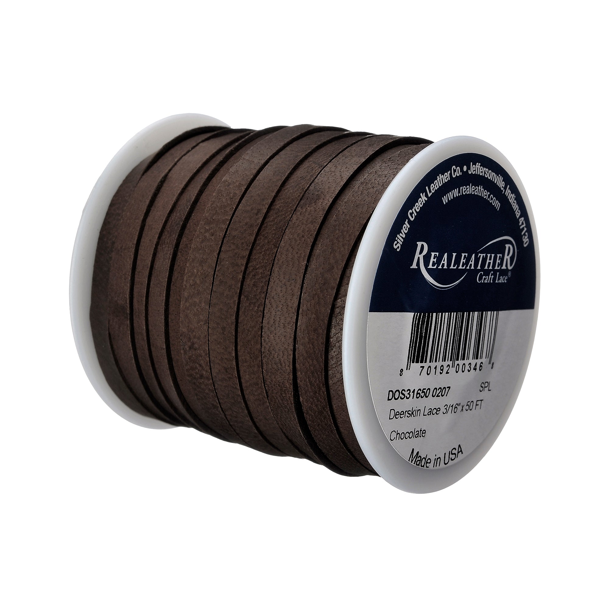 Deerskin Lace Spool, 3/16" x 50 ft