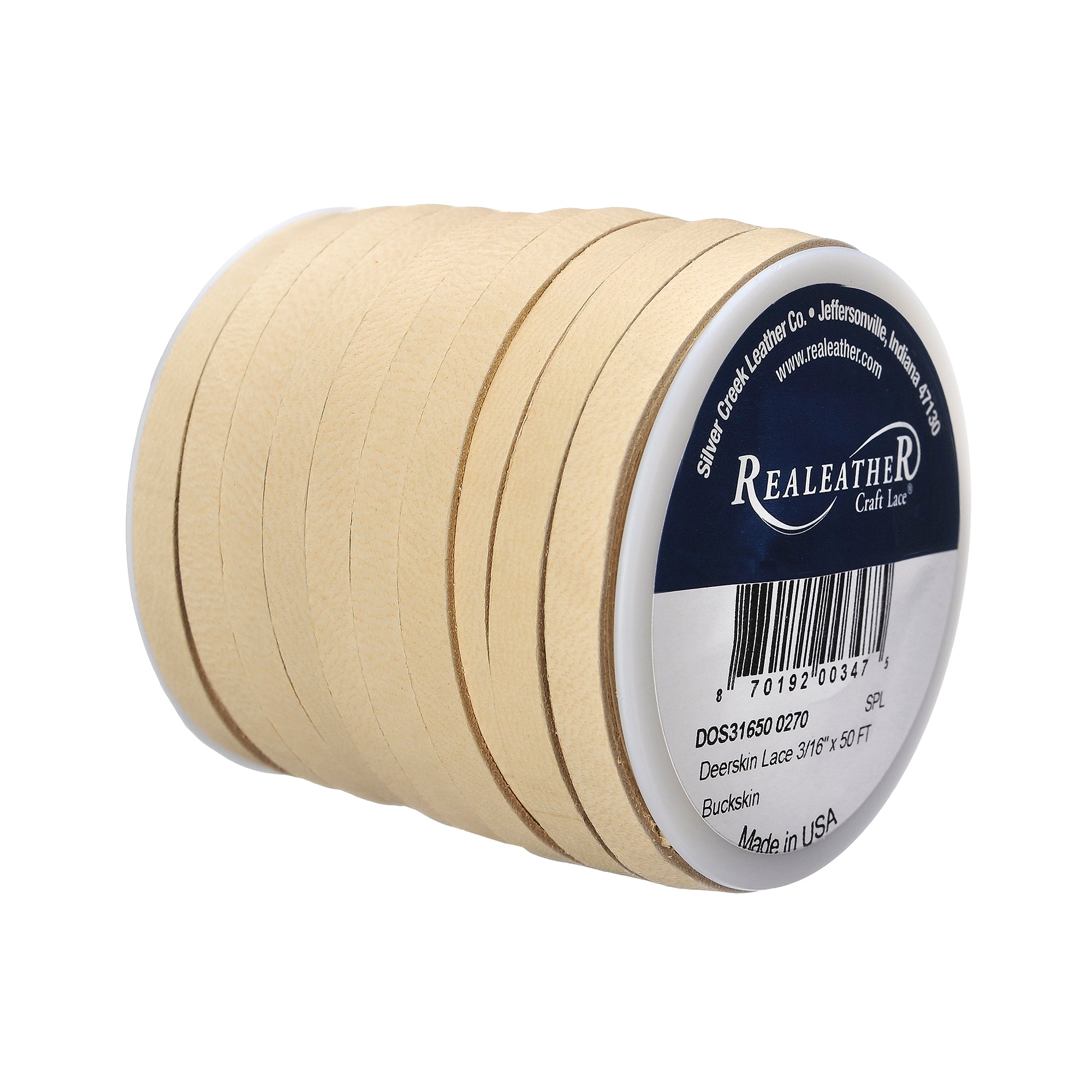 Deerskin Lace Spool, 3/16" x 50 ft
