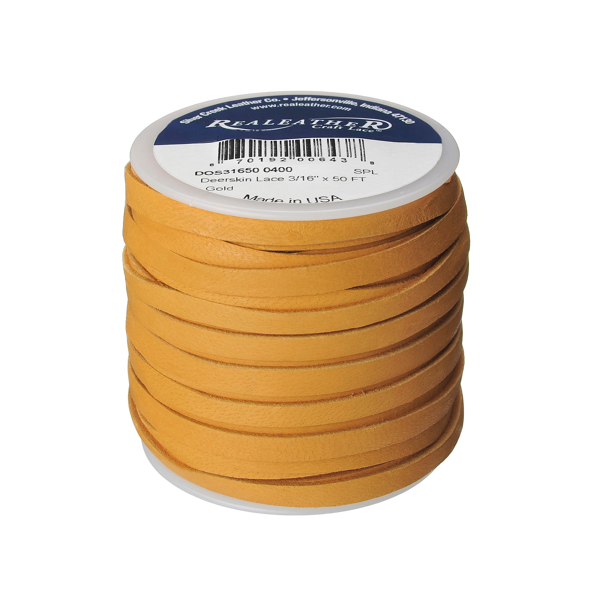 Deerskin Lace Spool, 3/16" x 50 ft