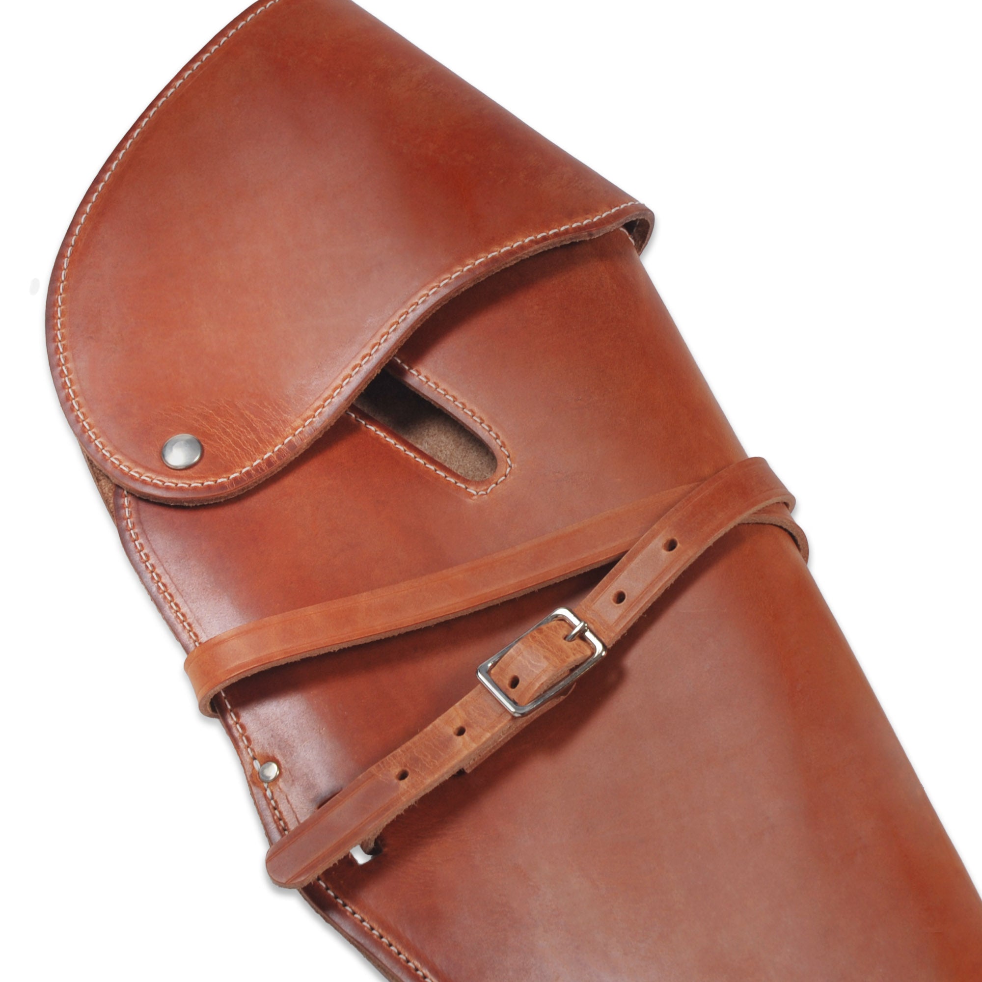 Large Rifle Scabbard w/ Flap and Harness, Unlined