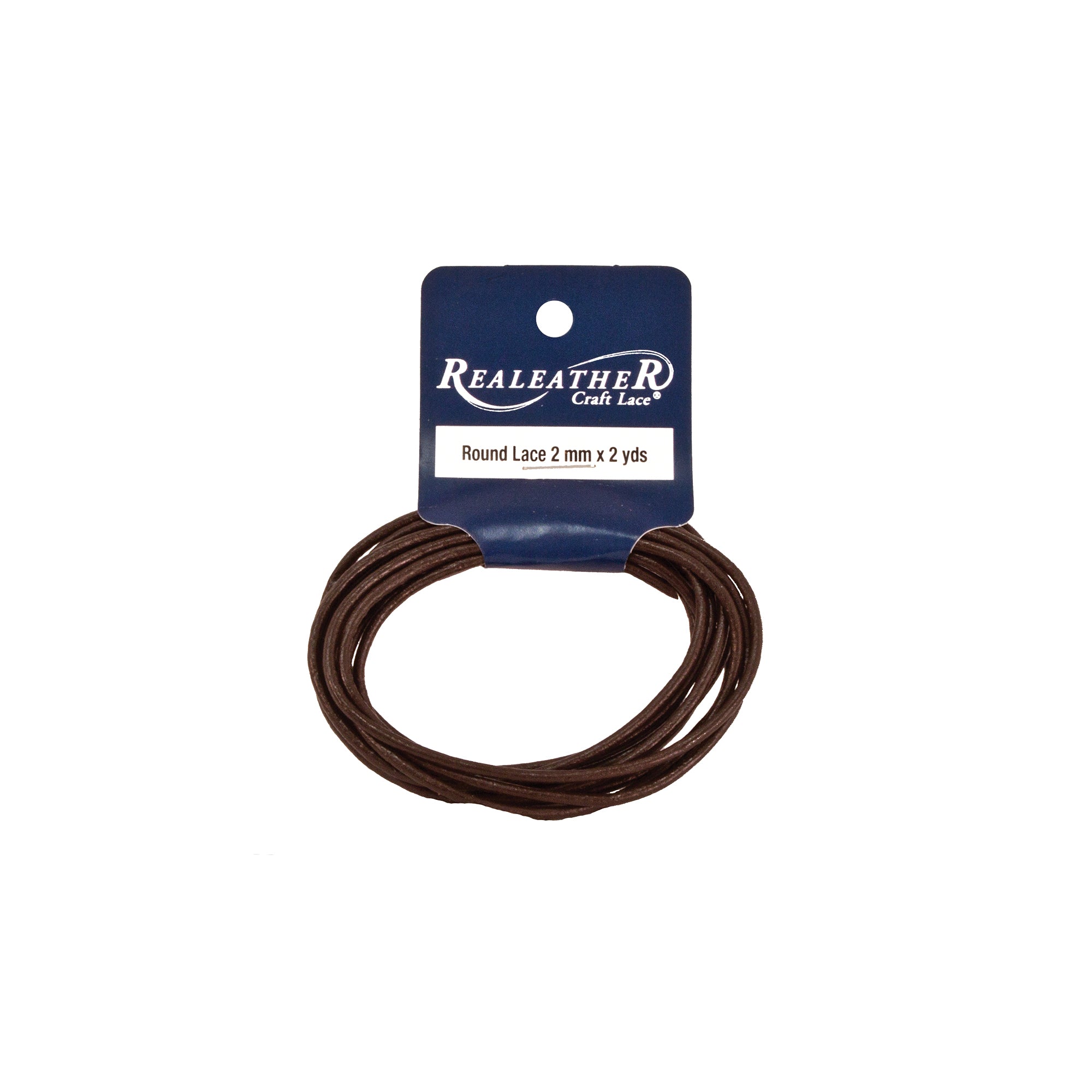 Round Lace Hank, 1.5 mm x 2 yd, Gray Metallic