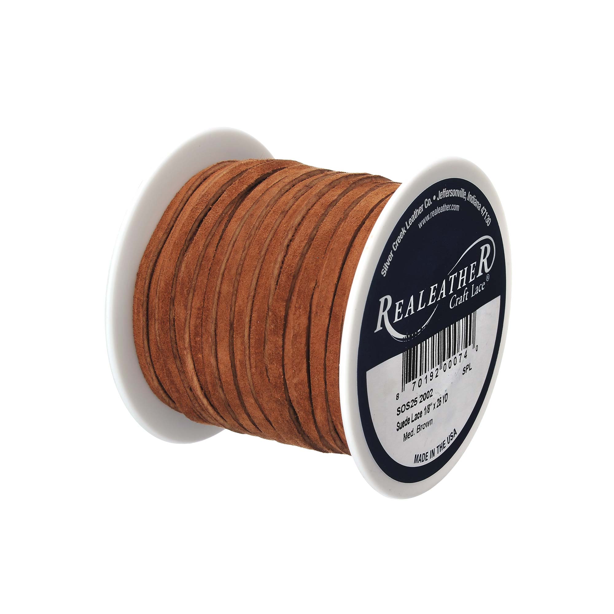 Suede Lace Spool, 1/8" x 25 yd