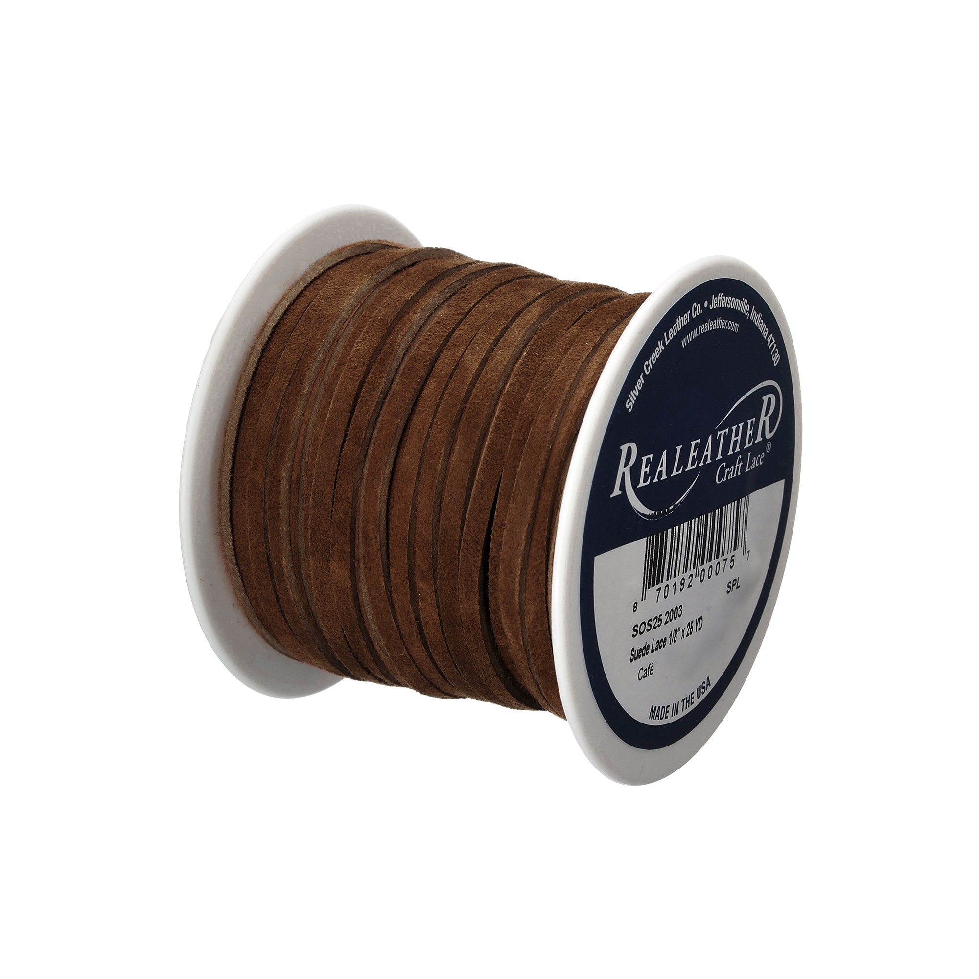 Suede Lace Spool, 1/8" x 25 yd