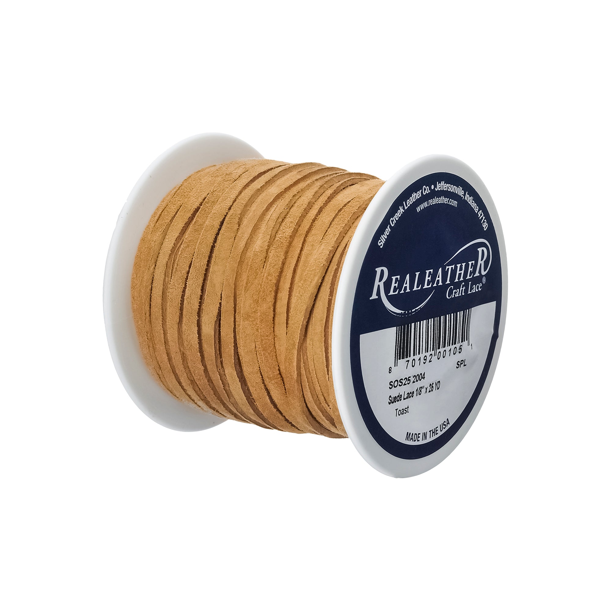 Suede Lace Spool, 1/8" x 25 yd