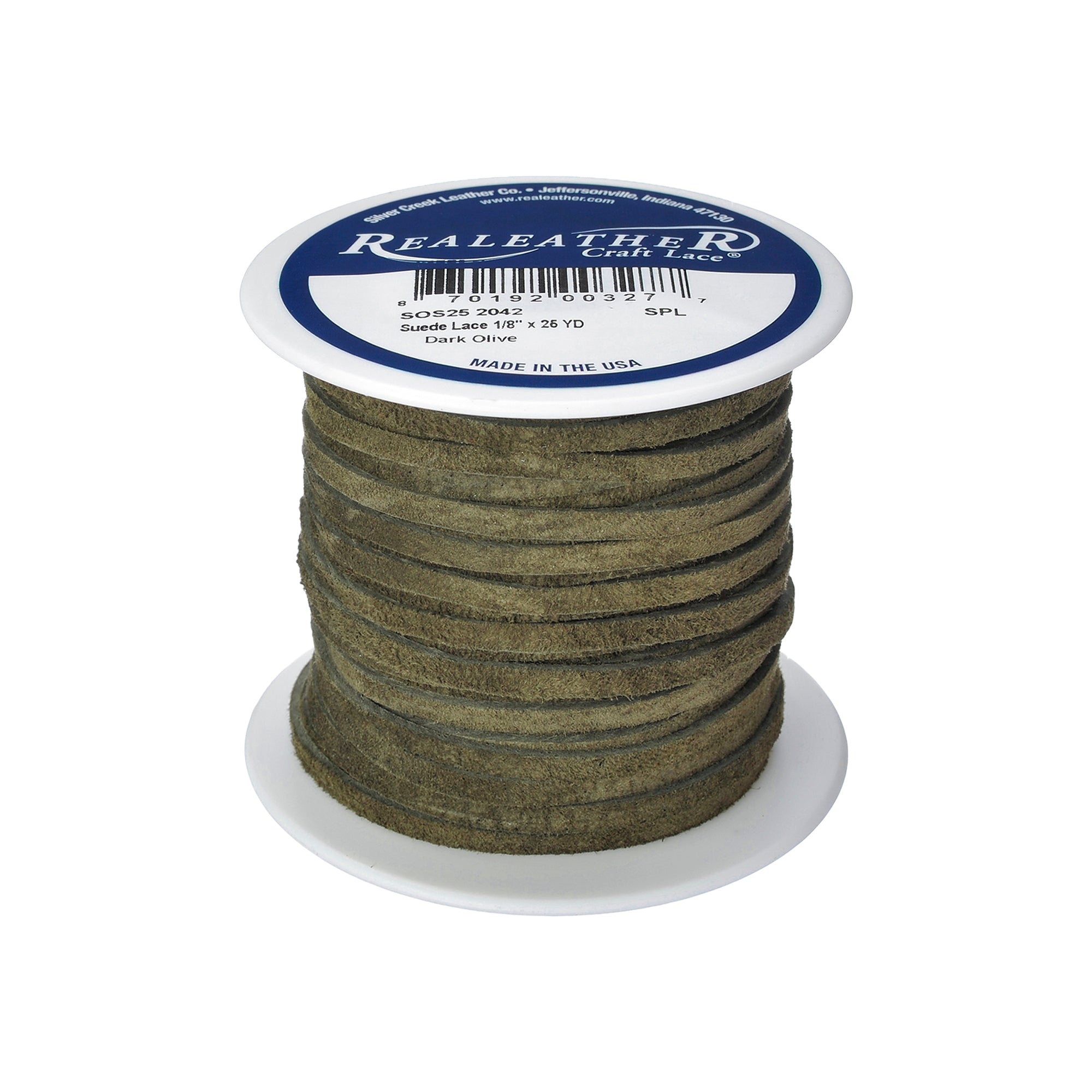Suede Lace Spool, 1/8" x 25 yd