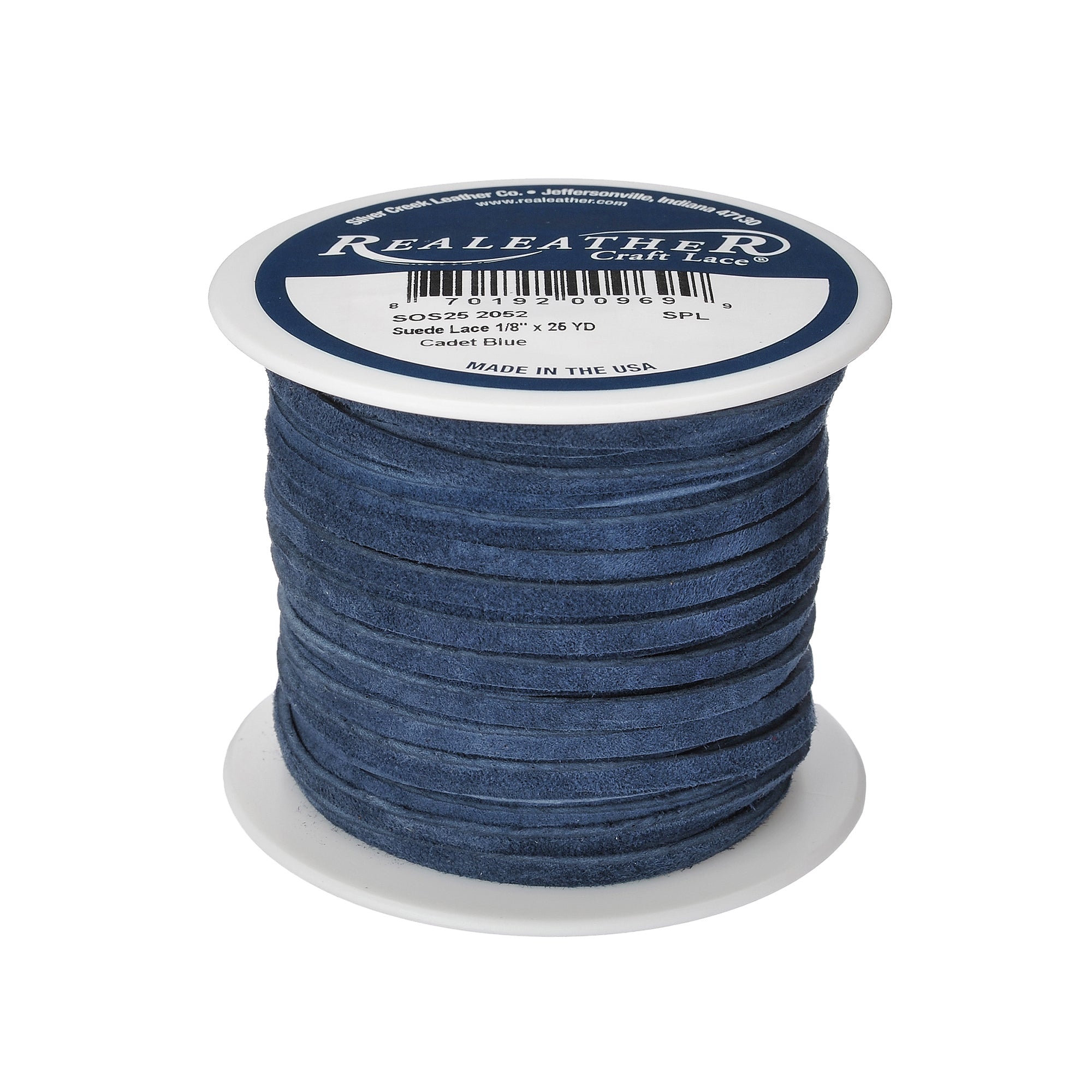 Suede Lace Spool, 1/8" x 25 yd