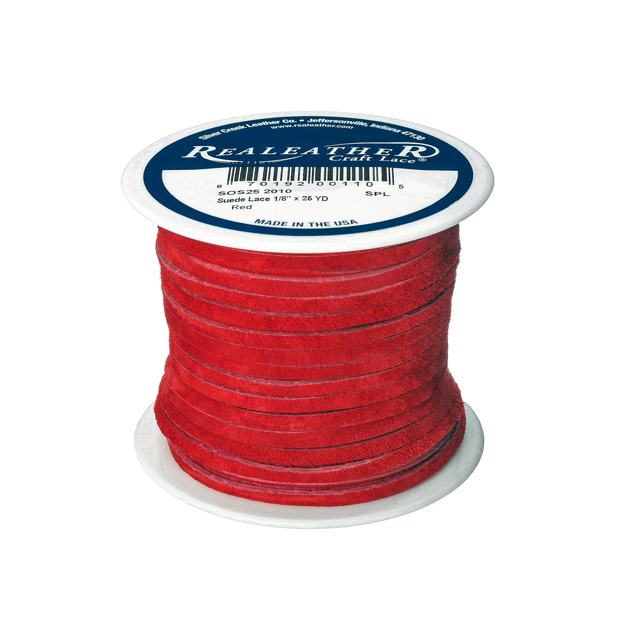Suede Lace Spool, 1/8" x 25 yd
