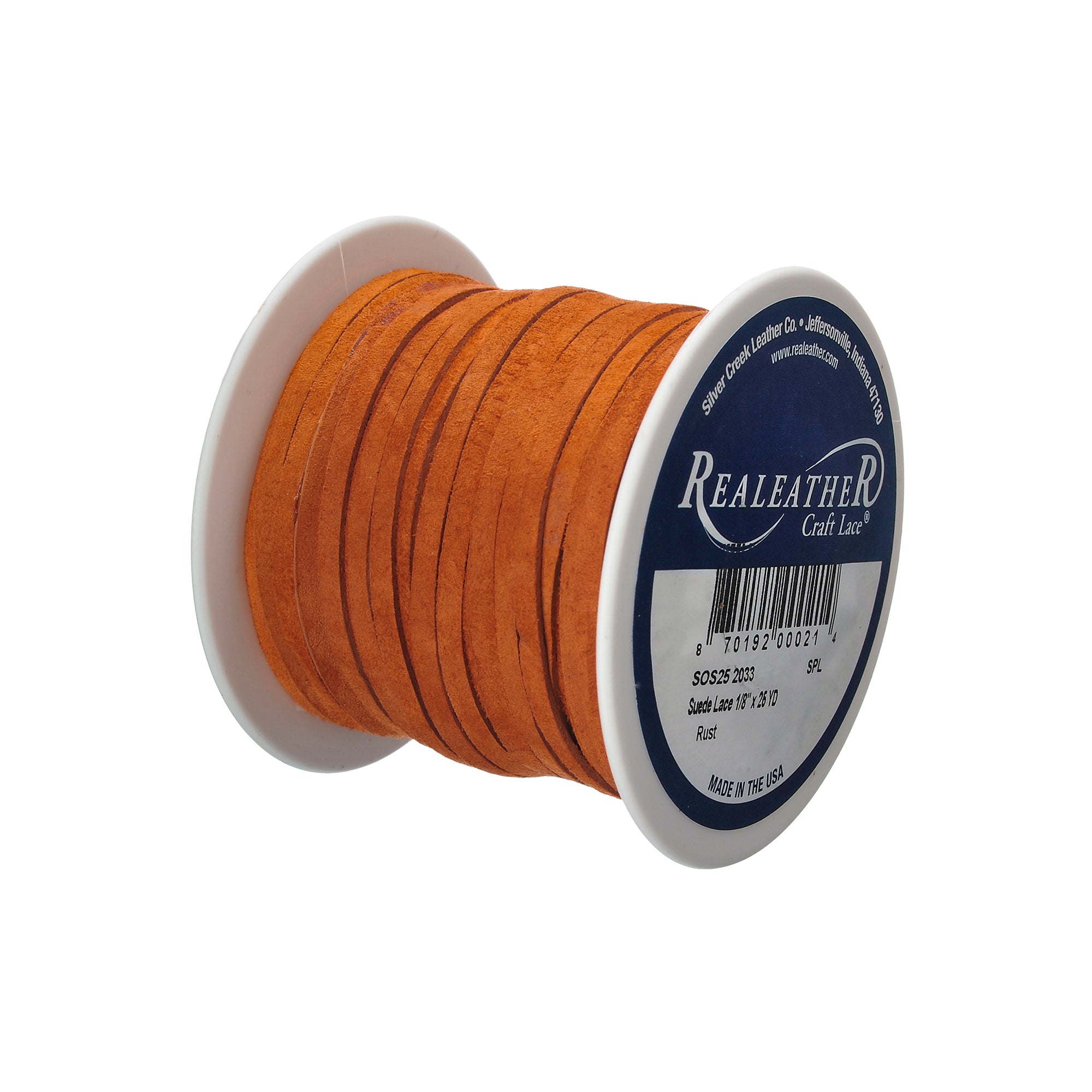 Suede Lace Spool, 1/8" x 25 yd
