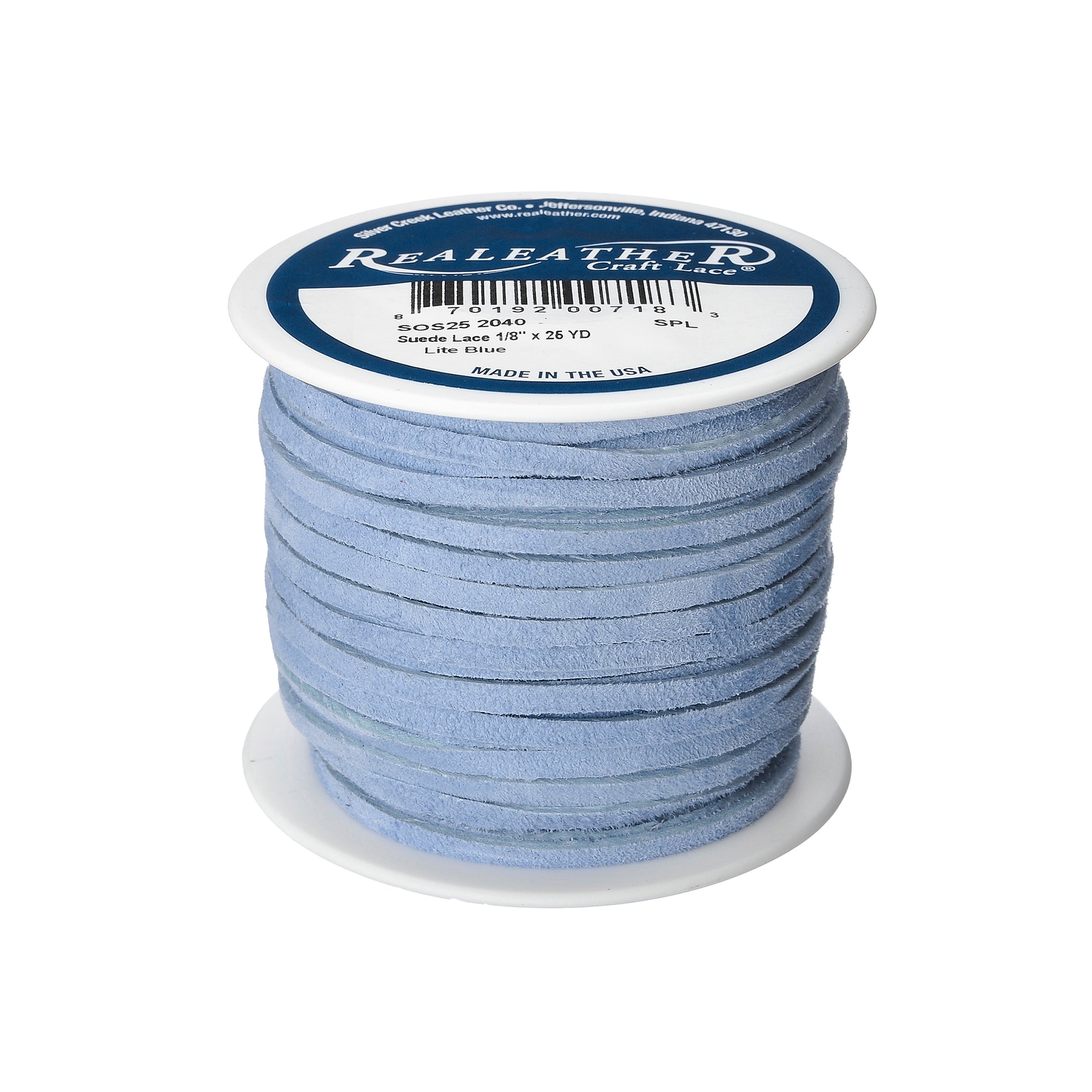 Suede Lace Spool, 1/8" x 25 yd