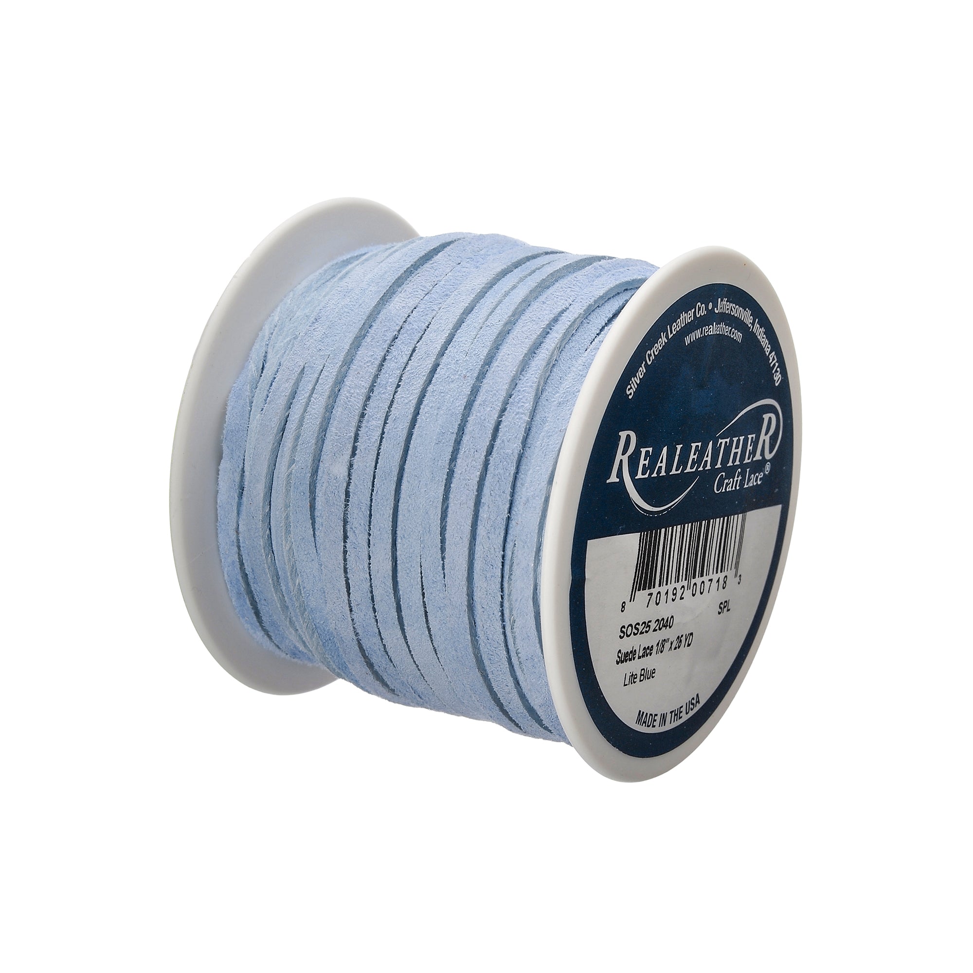 Suede Lace Spool, 1/8" x 25 yd