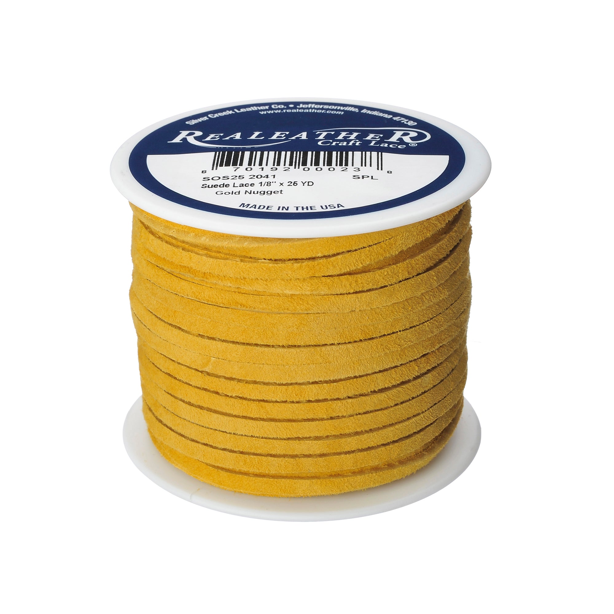 Suede Lace Spool, 1/8" x 25 yd