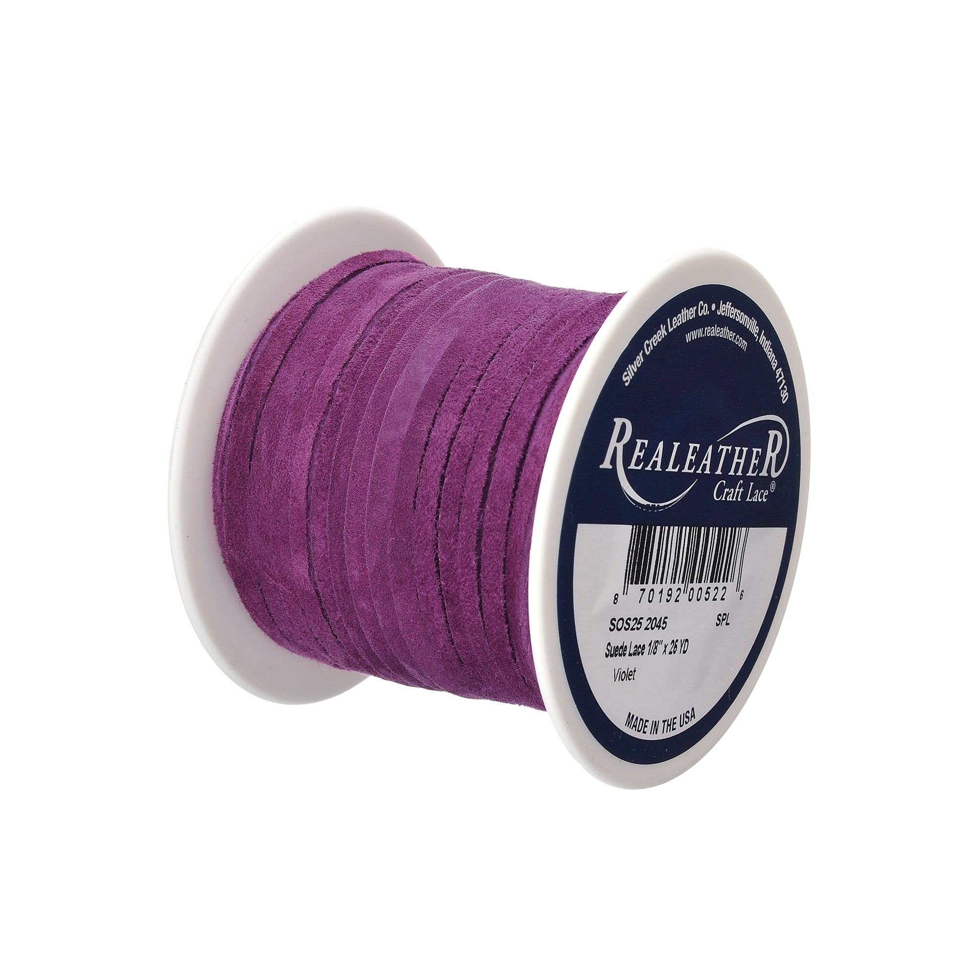 Suede Lace Spool, 1/8" x 25 yd