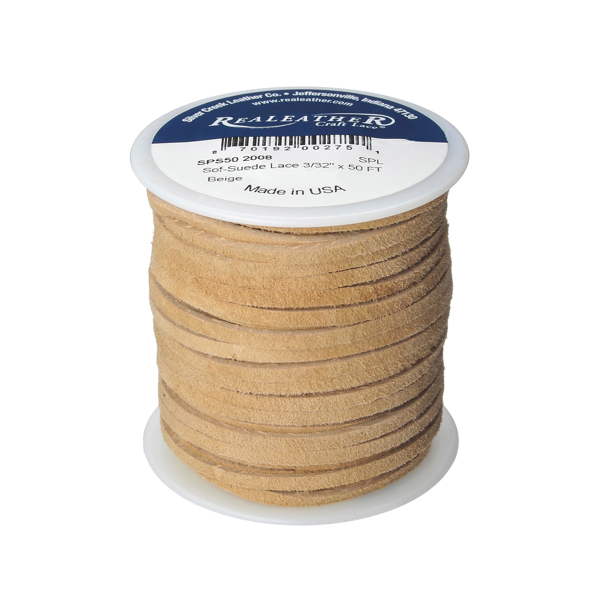 Sof-Suede Lace Spool, 3/32" x 50 ft