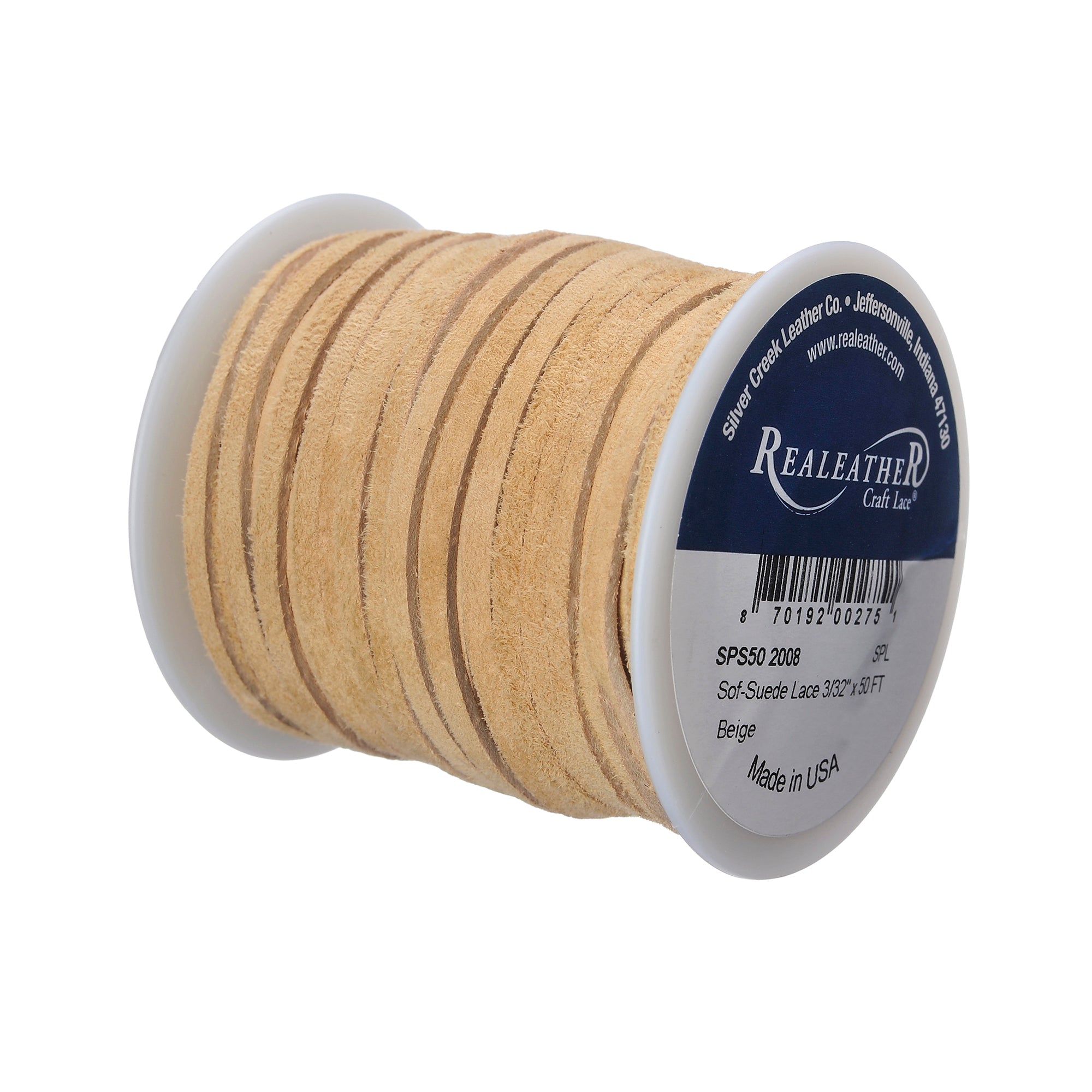 Sof-Suede Lace Spool, 3/32" x 50 ft