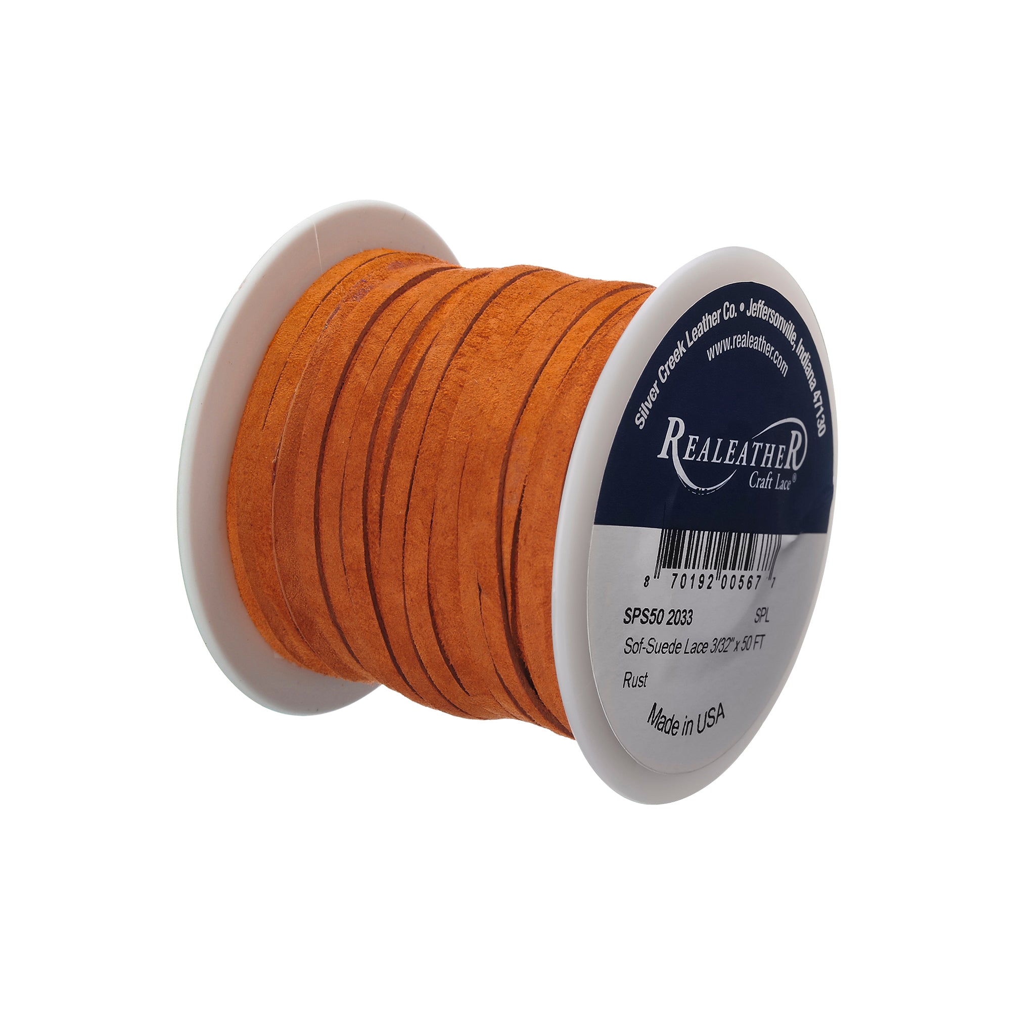Sof-Suede Lace Spool, 3/32" x 50 ft