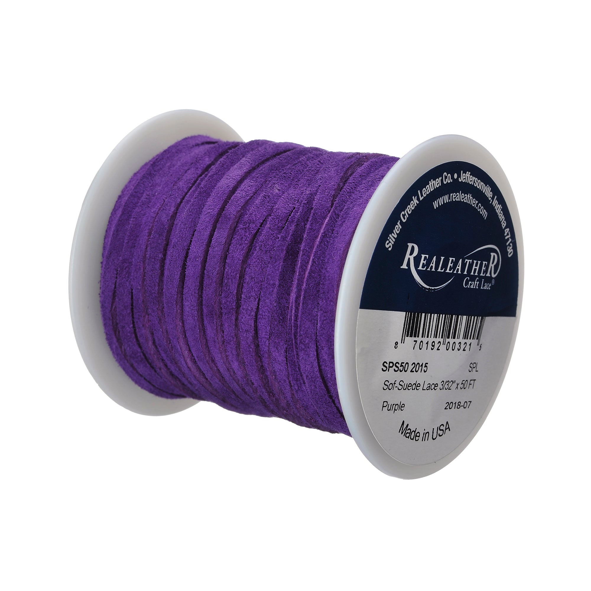 Sof-Suede Lace Spool, 3/32" x 50 ft