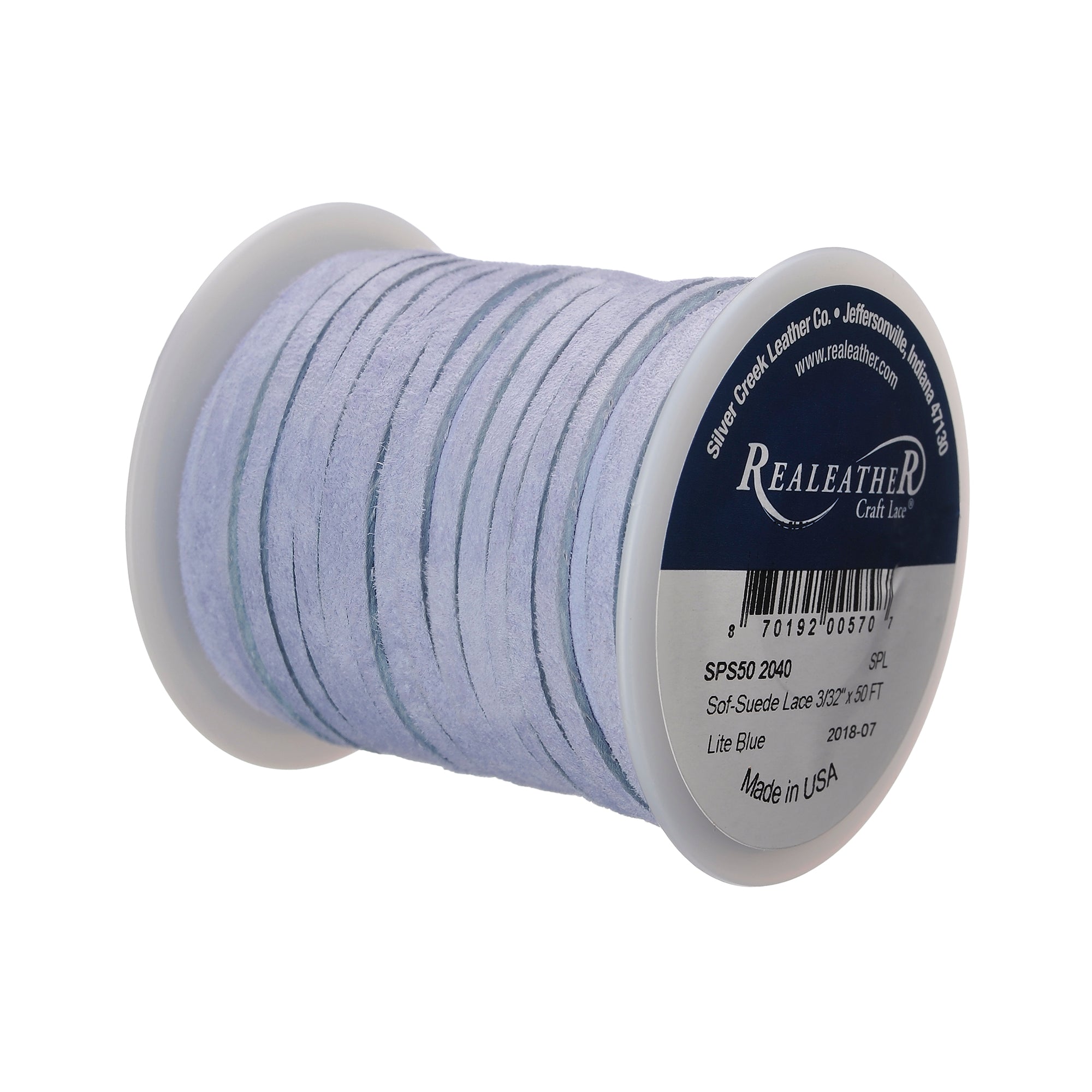 Sof-Suede Lace Spool, 3/32" x 50 ft