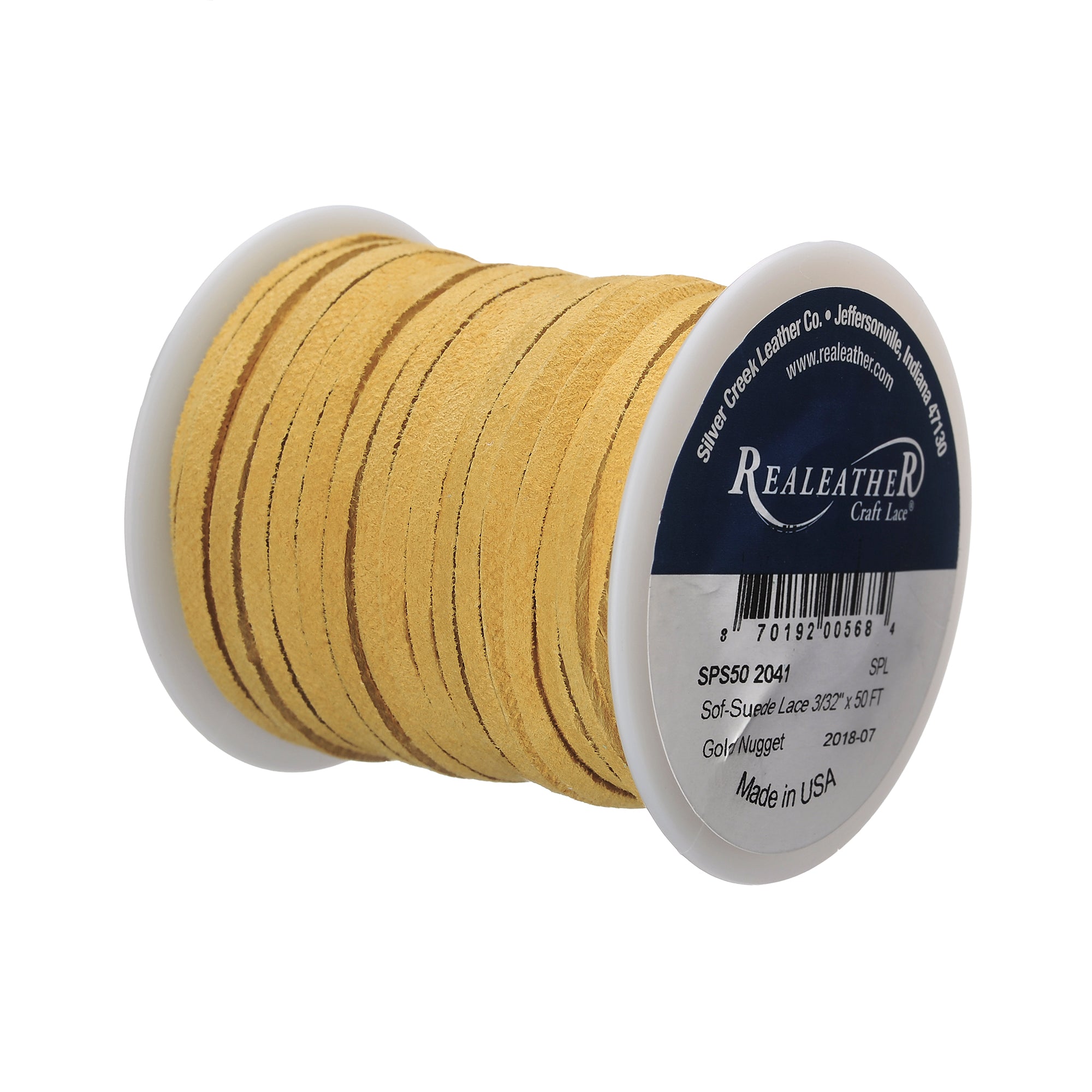 Sof-Suede Lace Spool, 3/32" x 50 ft