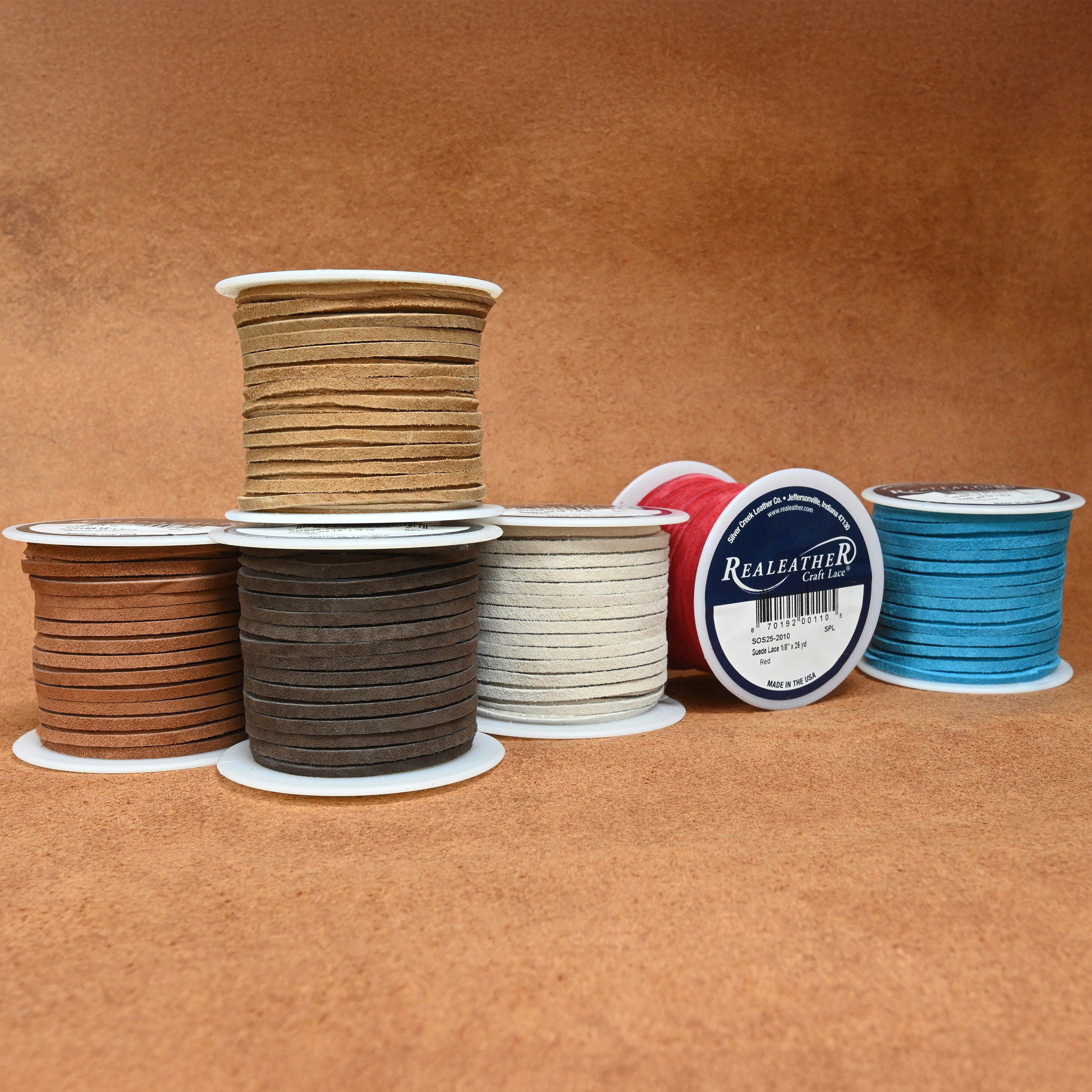Suede Lace Spool, 1/8" x 25 yd