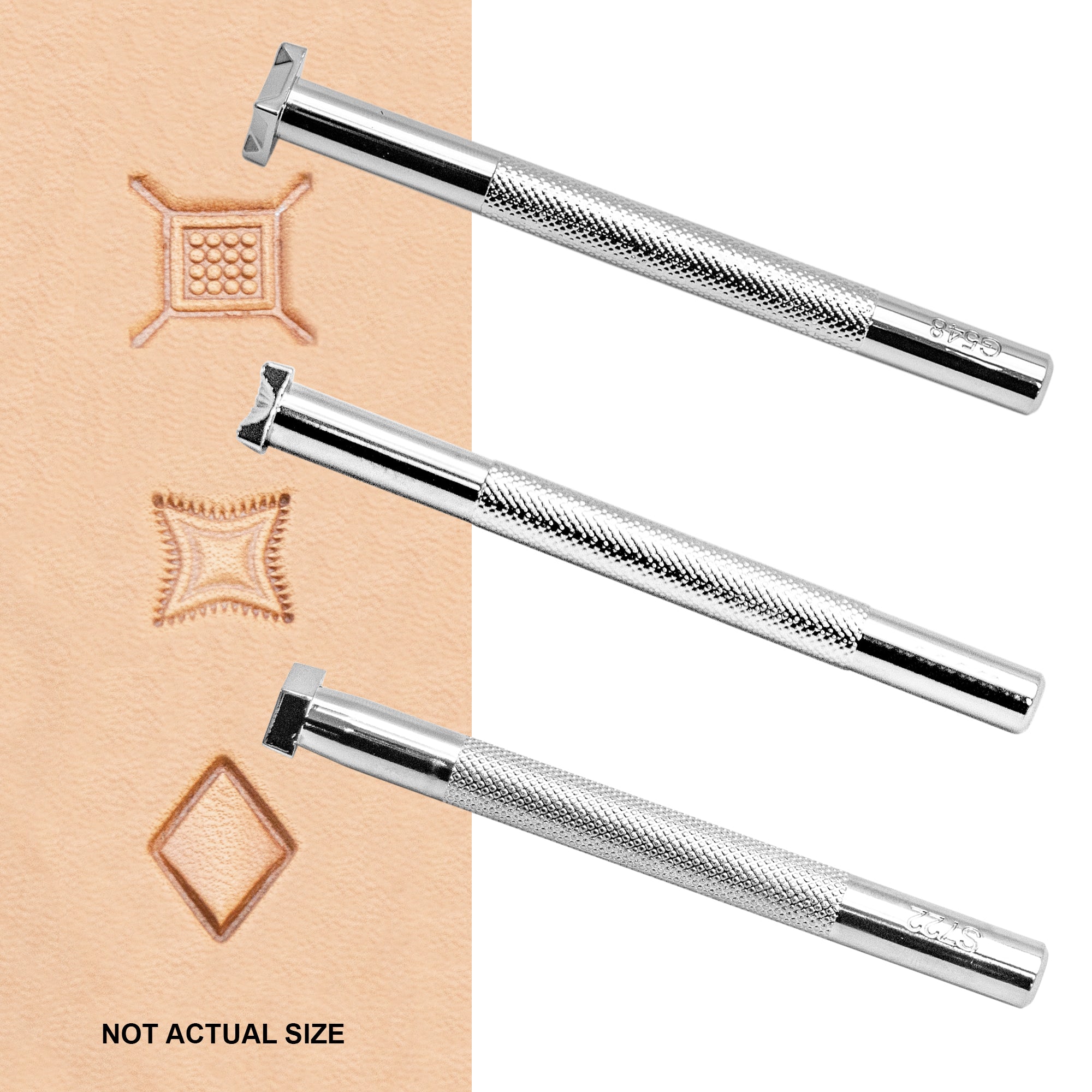 Geometric 2 Stamp Set, 3/pc