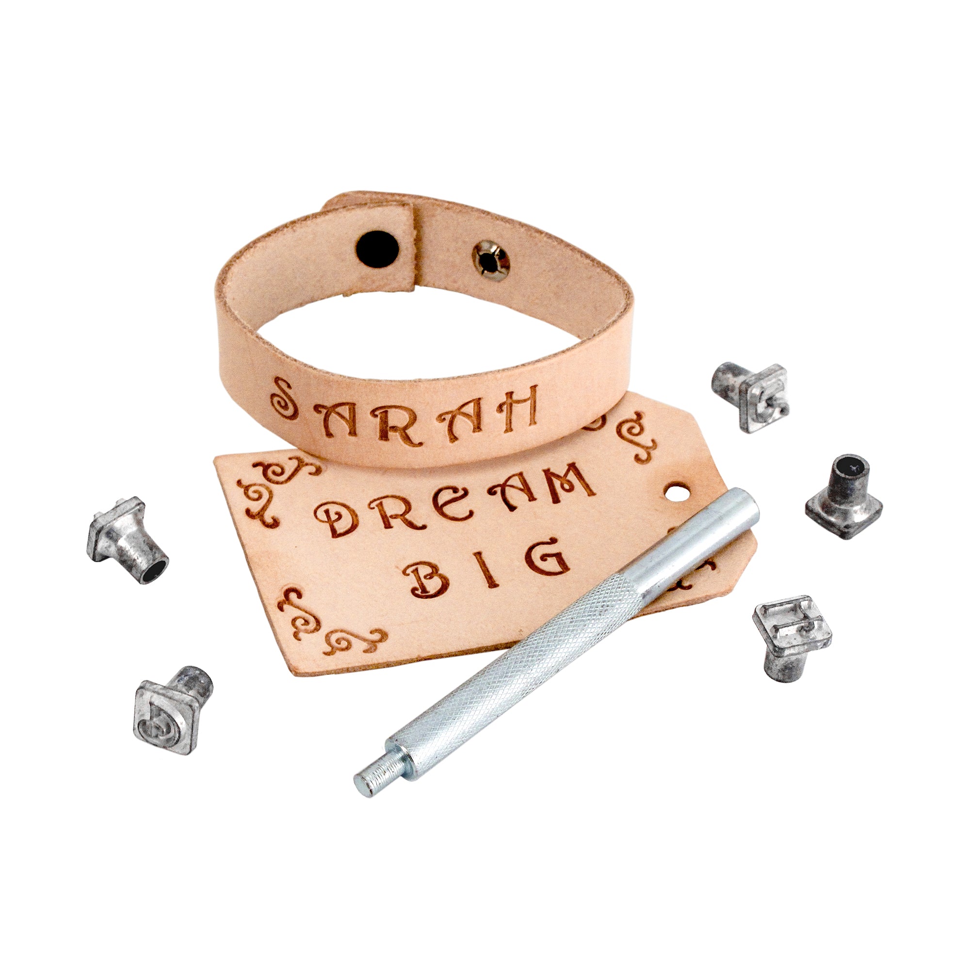 Realeather 3/8" Fancy Alphabet Set