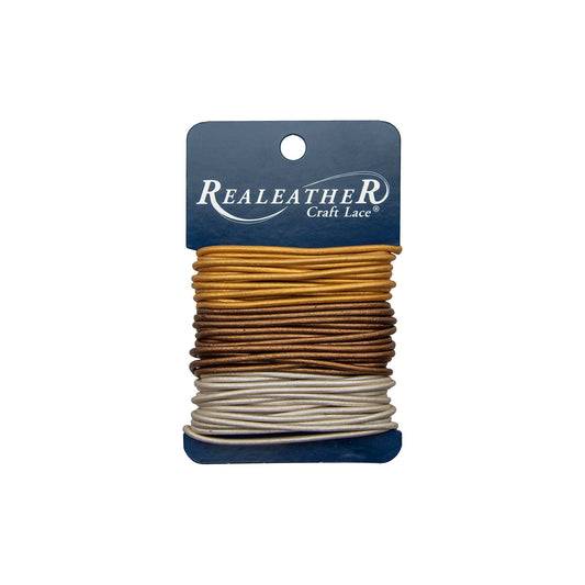 Realeather 1/8 x 72 Dark Brown Paired Packaged Laces
