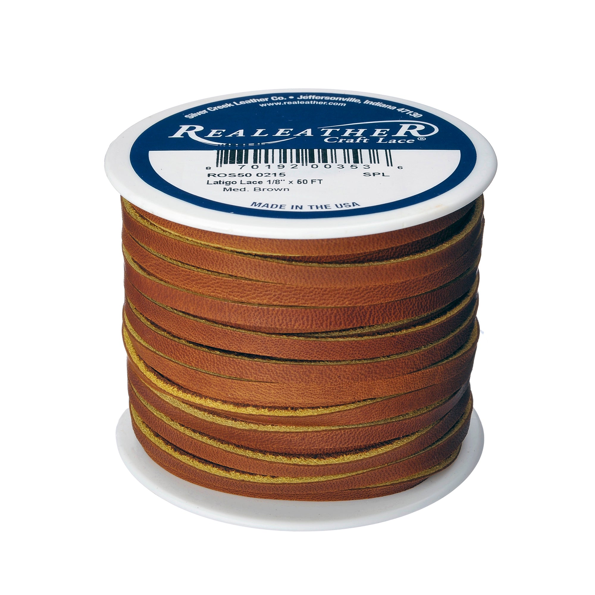 1/8 Inch X 50 Foot Spool Tuquoise Dee Lace - Centalia Fu